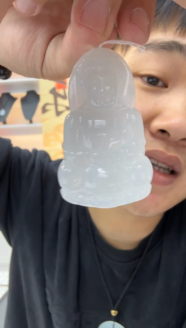 【闪购商品】翡翠颈饰未镶嵌天然翡翠A货孤品一件