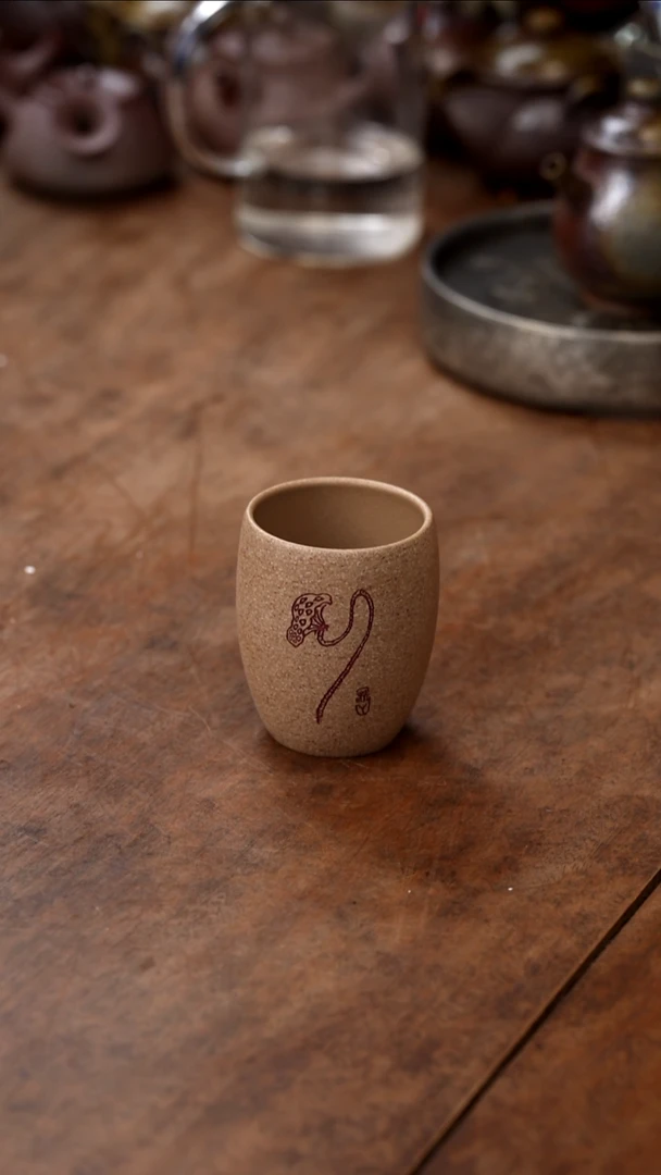 茶壶紫砂莲蓬主人杯青降坡