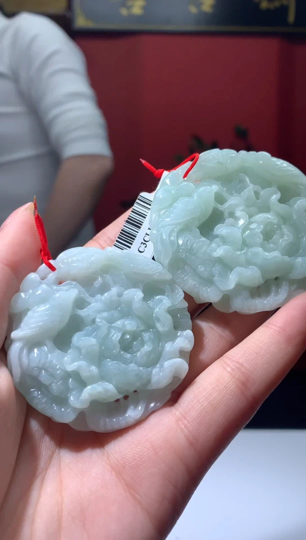 吊坠(不含链)未镶嵌翡翠天然翡翠A货37
