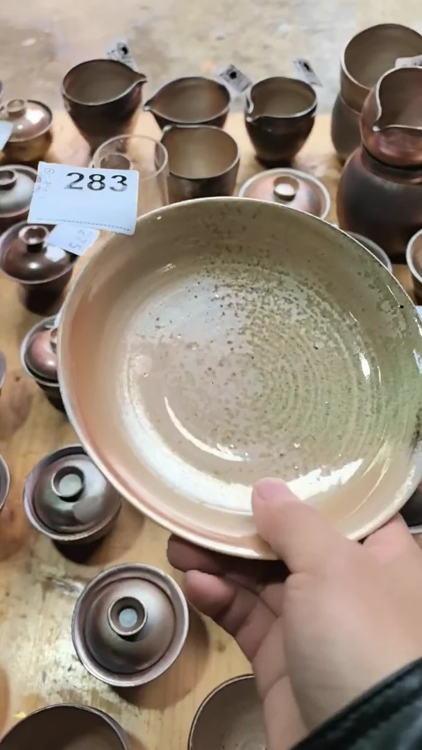 瓷宣宝汝瓷原矿原釉手工柴烧作品283