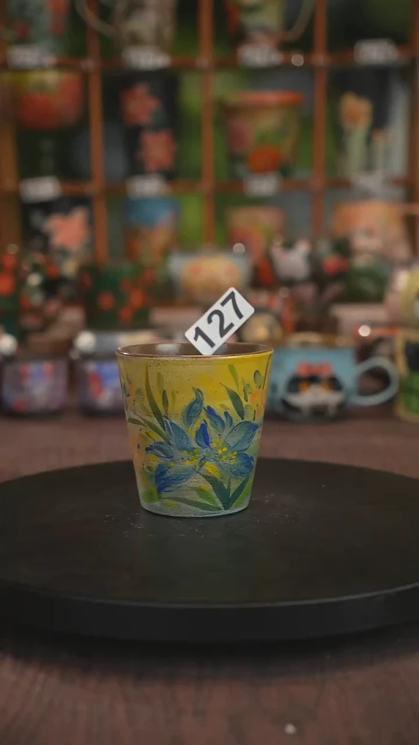 紫砂油画手绘釉下彩127