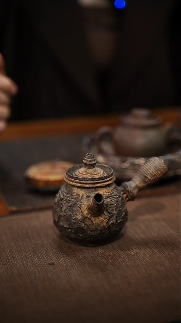 全手工制作  南蛮侧把壶