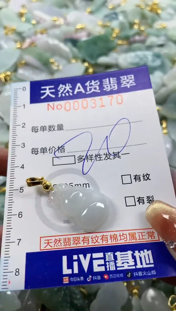 颈饰未镶嵌翡翠天然A货翡翠