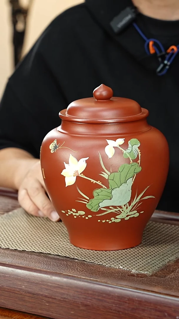 宜兴原矿紫砂茶叶罐