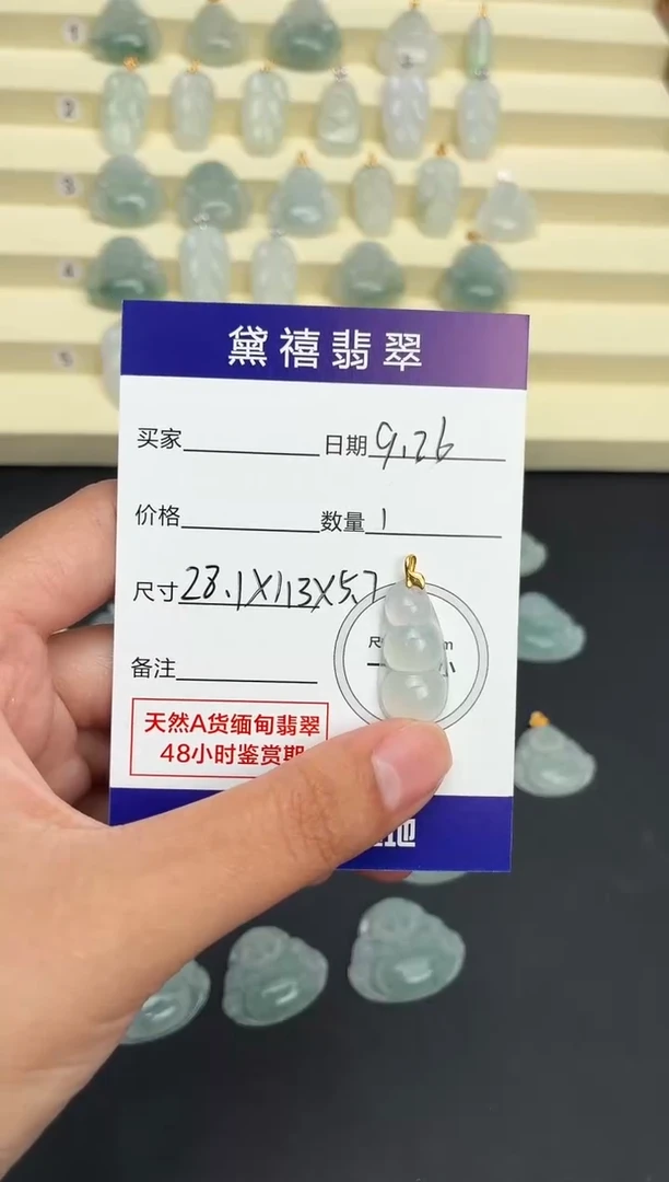 颈饰未镶嵌翡翠h****b豆子