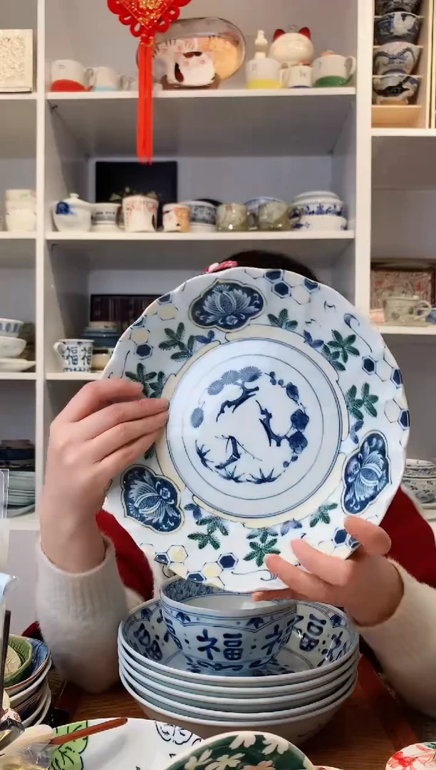 【闪购商品】不锈钢美浓烧龟甲松纹大盘