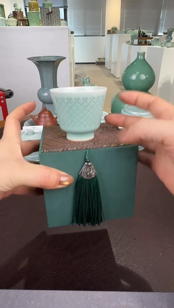 青瓷手工茶器包邮不带礼盒