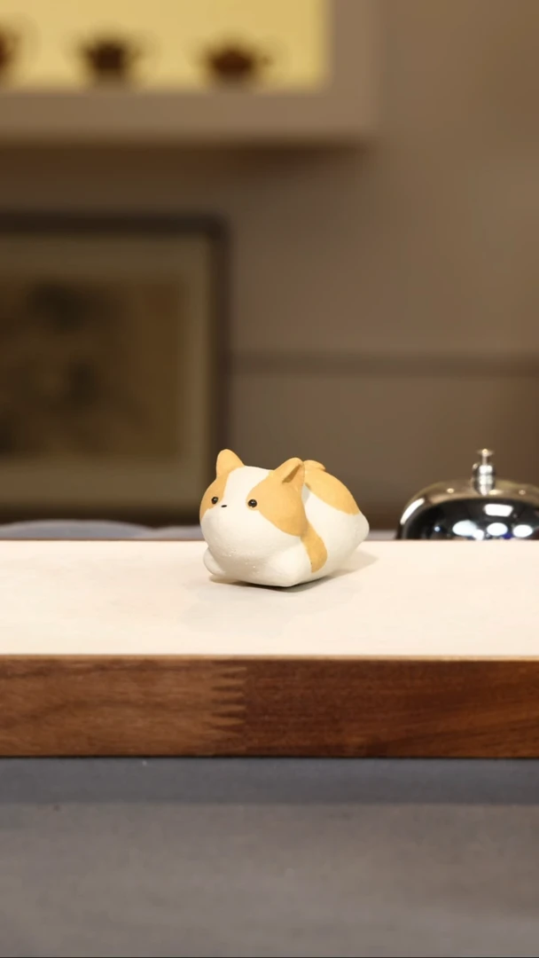 【闪购商品】紫砂茶宠柯基狗-段泥