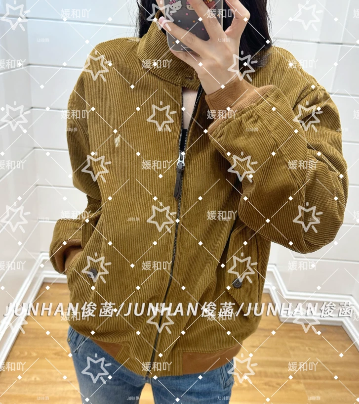 B265两色外套大小花