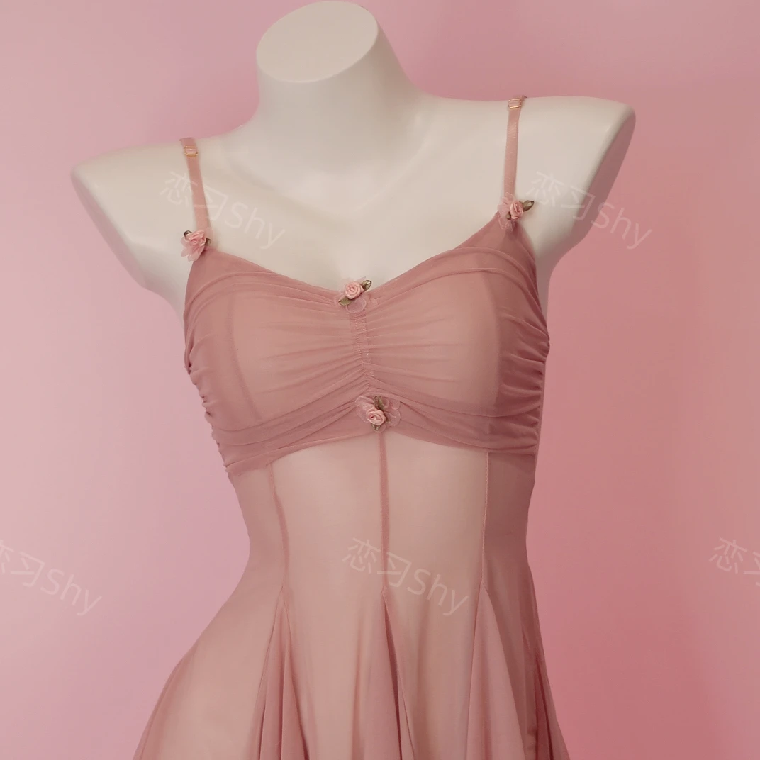 【粉黛】80-125斤 吊带裙性感仙女纯欲法式甜美风气质