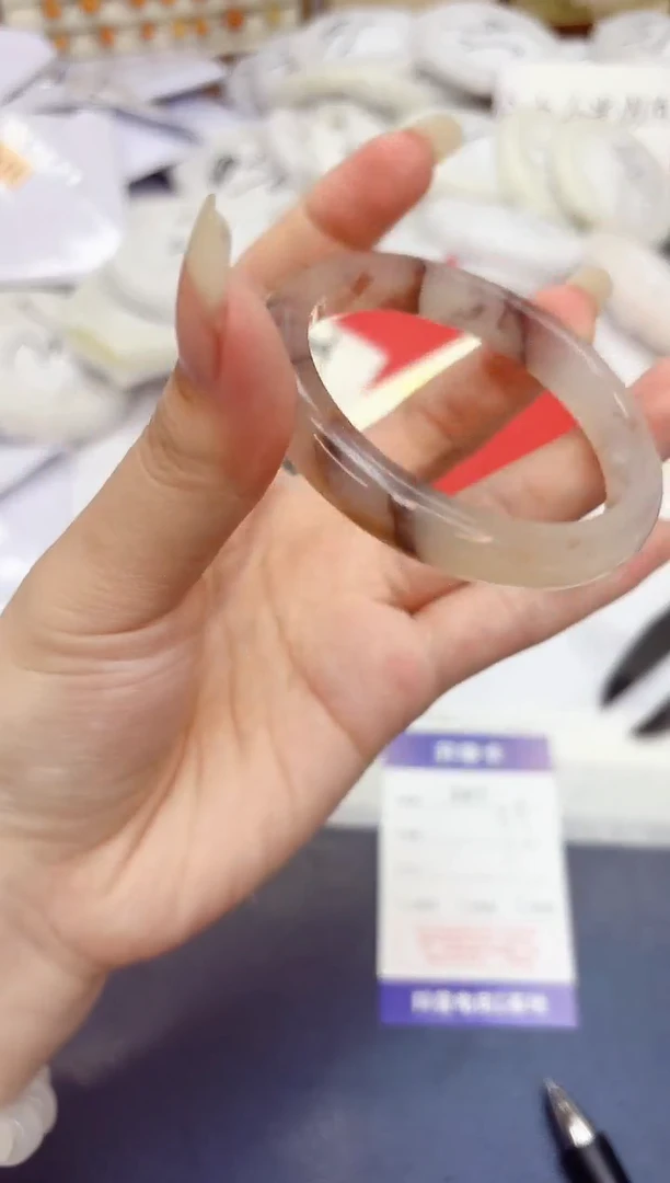 石英质玉手镯未镶嵌341-紫罗兰-圈口52