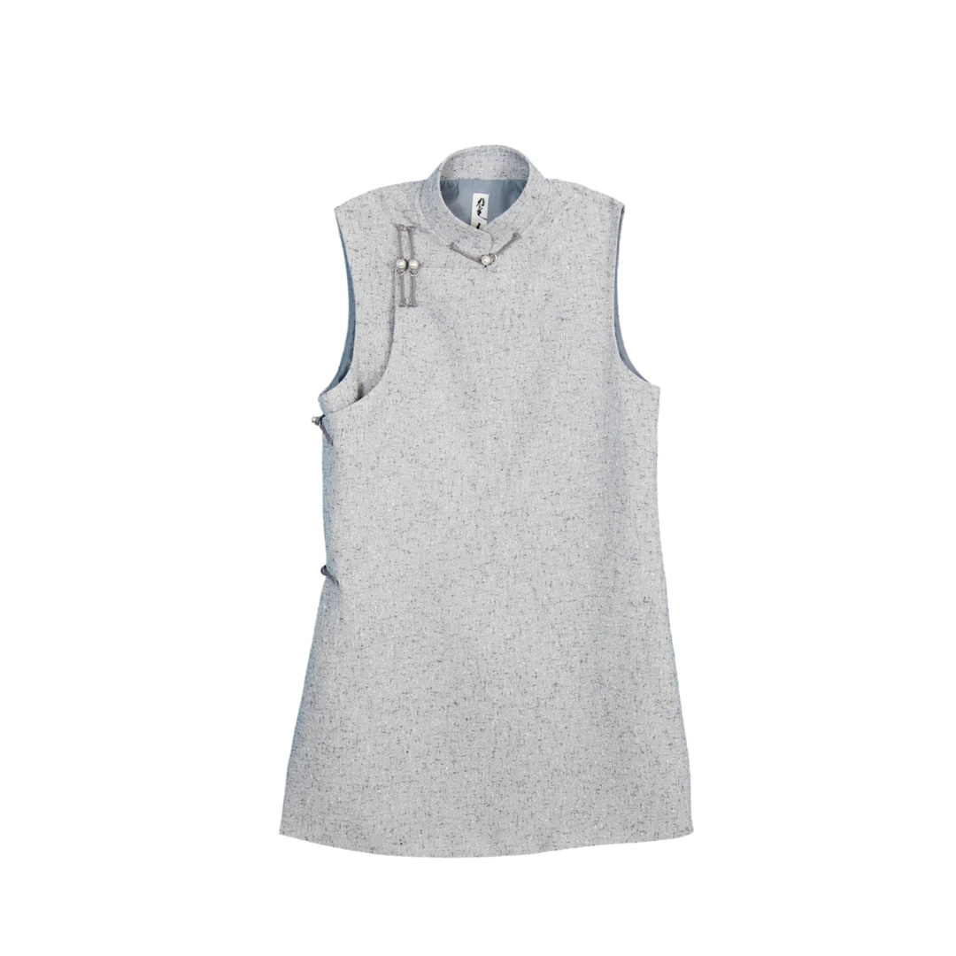 粉马 繁星系列民族风连衣裙 简约时尚设计师款小香风连衣裙