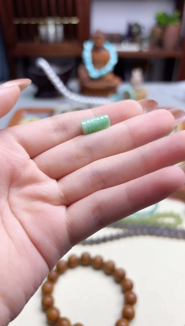未镶嵌挂件翡翠翡翠桶珠配饰GW