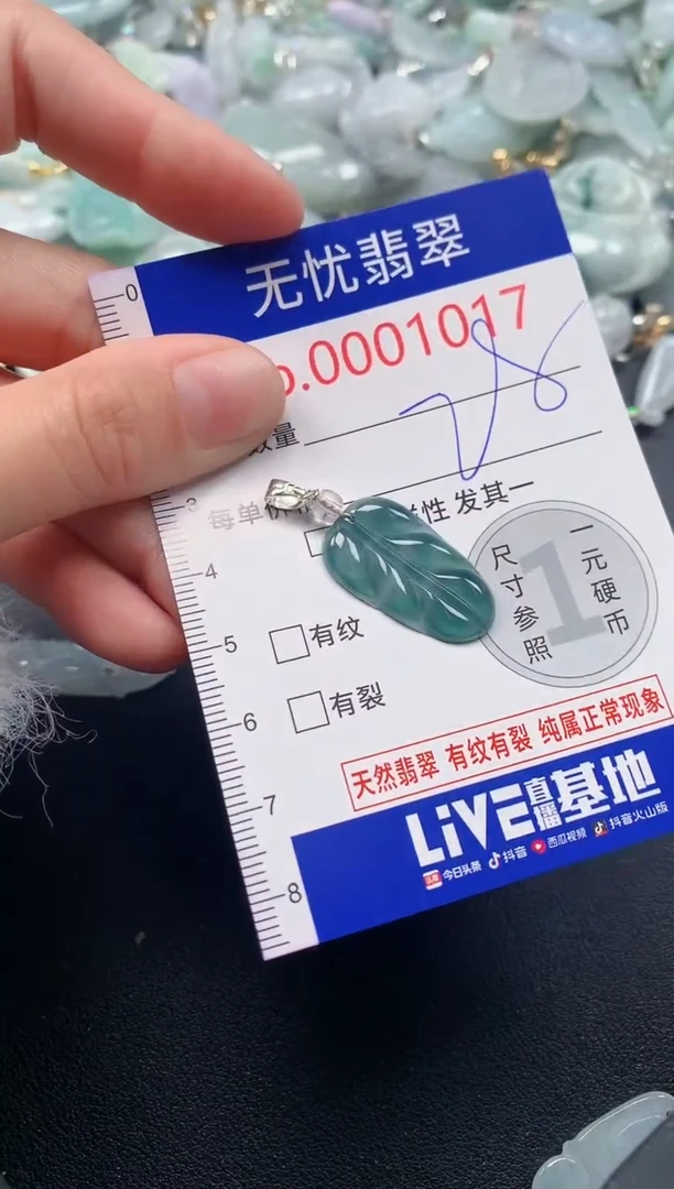 吊坠(不含链)未镶嵌翡翠1017