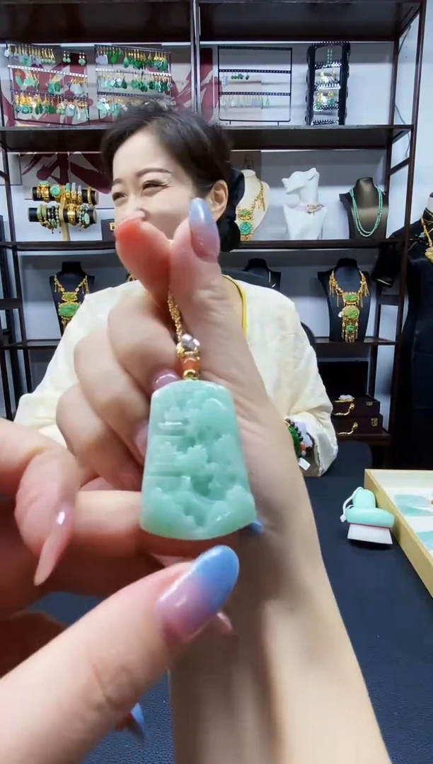 颈饰未镶嵌翡翠翡翠吊坠