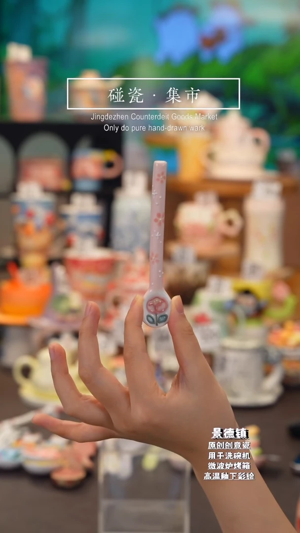 杯子景德镇陶瓷手工手绘高温釉下彩592