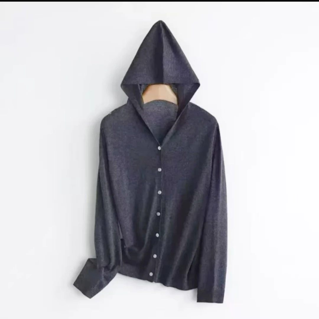 8134-羊毛外搭（两色）连帽开衫