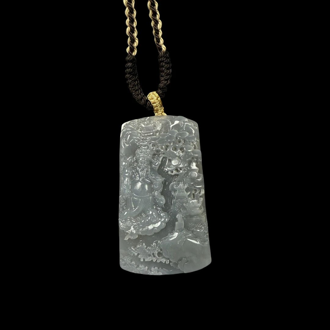 lot66025 和田玉挂件 60.8*33.9*13.7mm