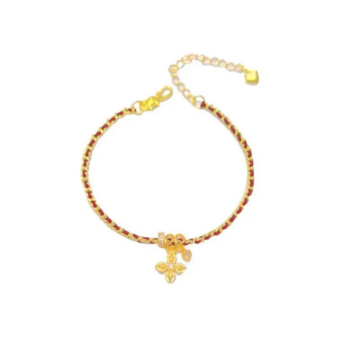 合金布艺手链 B 镀K金 金刚杵编织手链 ZR-C212