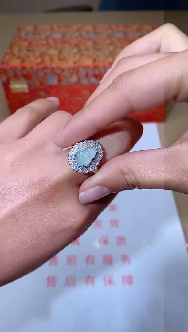 【闪购商品】翡翠戒指合金天然A货翡翠（多样性发货）
