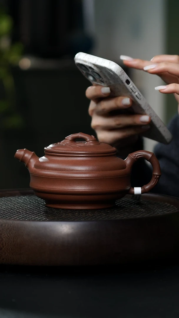 大*JCY-0405双线竹鼓（顾景舟原件复刻）-底槽清-470cc