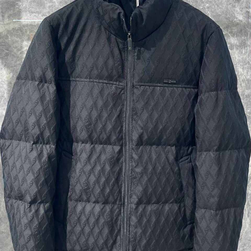 欧货高端时尚冬季男士立领羽绒服白鸭绒潮牌轻奢修身保暖休闲外套