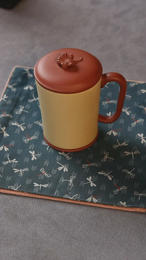 紫砂盖杯清水泥盖杯微瑕