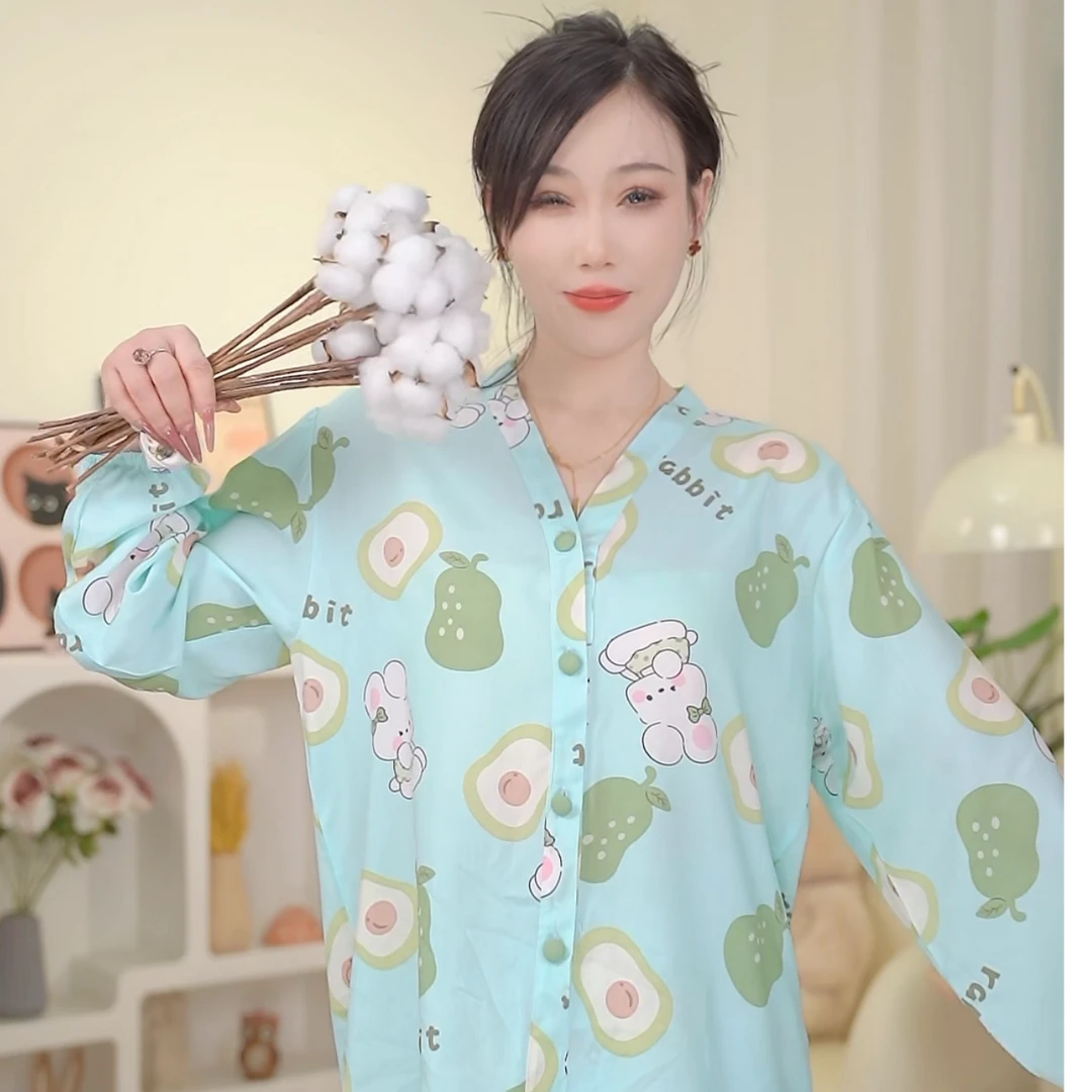 【牛油果兔】春夏季卡通休闲家居服套装