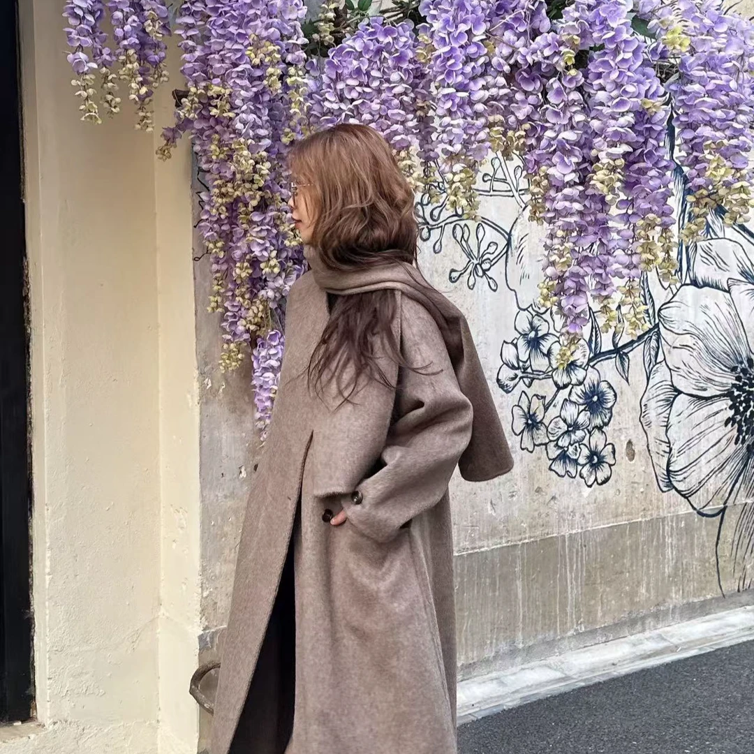 【维尼专属】毛呢外套宽松型秋长款秋冬冬季毛呢女装时尚洋气