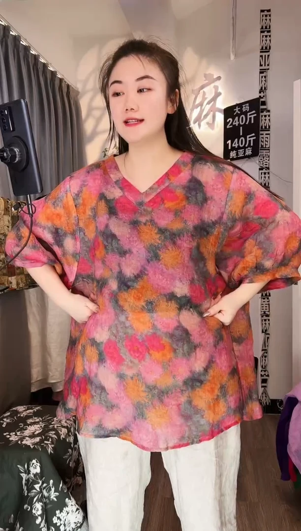 亚麻汉麻苎麻大码女装。