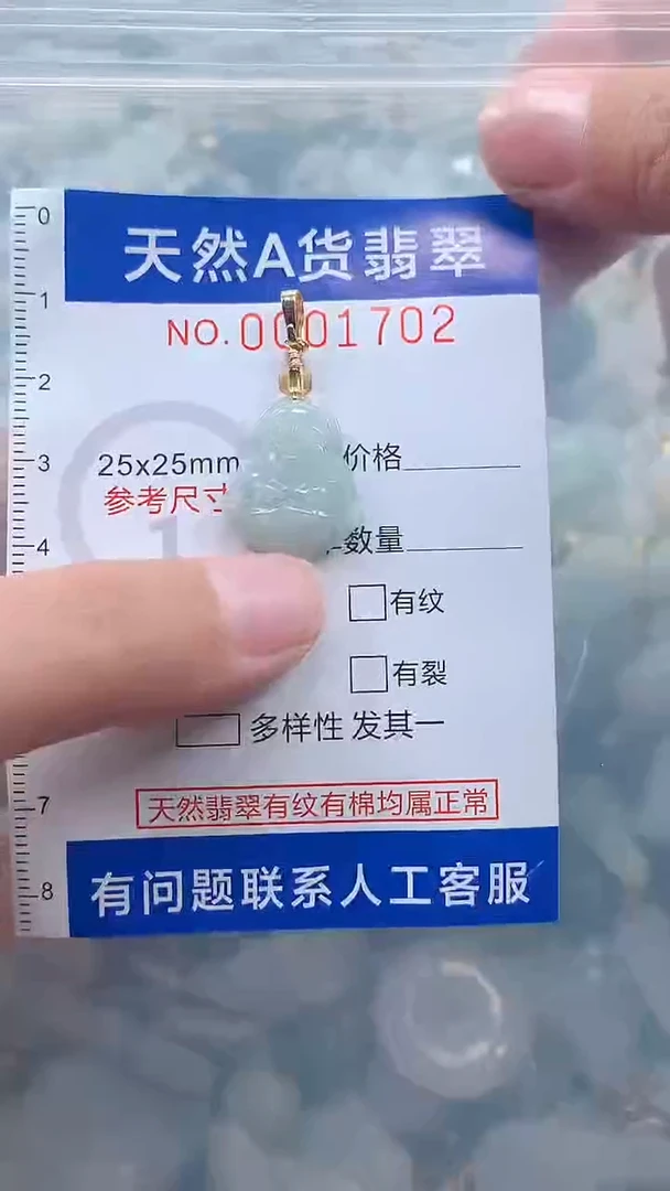 翡翠未镶嵌吊坠(不含链)1