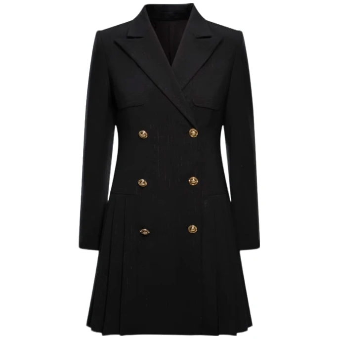 【粉丝专属】气质西装外套黑色修身时尚休闲VDA650JLH0