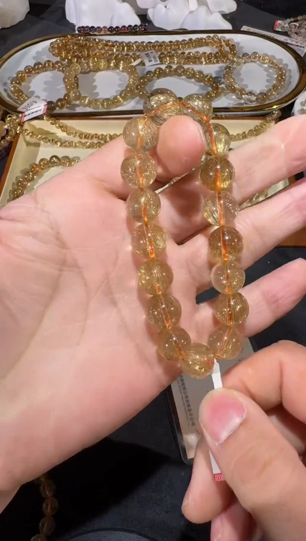 未镶嵌手串发晶SJ-666金发晶