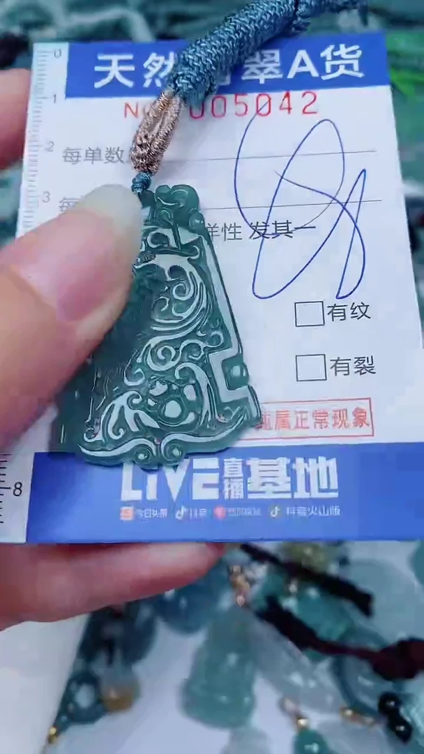 翡翠未镶嵌颈饰00005042