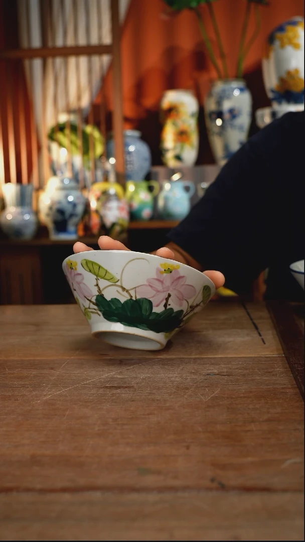 瓷片【简家甄选】景德镇设计师釉下手绘陶瓷餐具