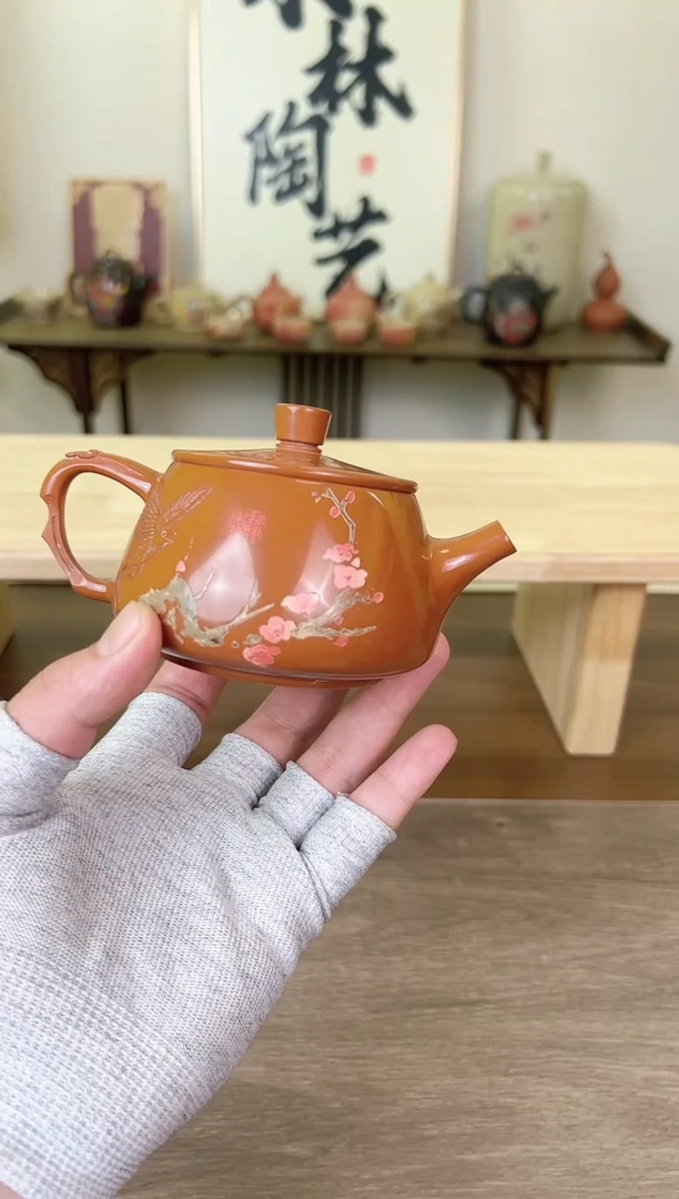 自*主水亮复烧刻填石瓢1个