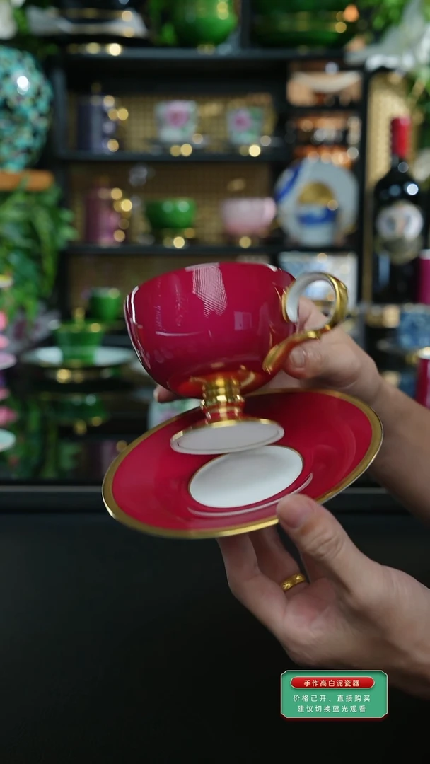 宝石红咖啡杯，，，，，