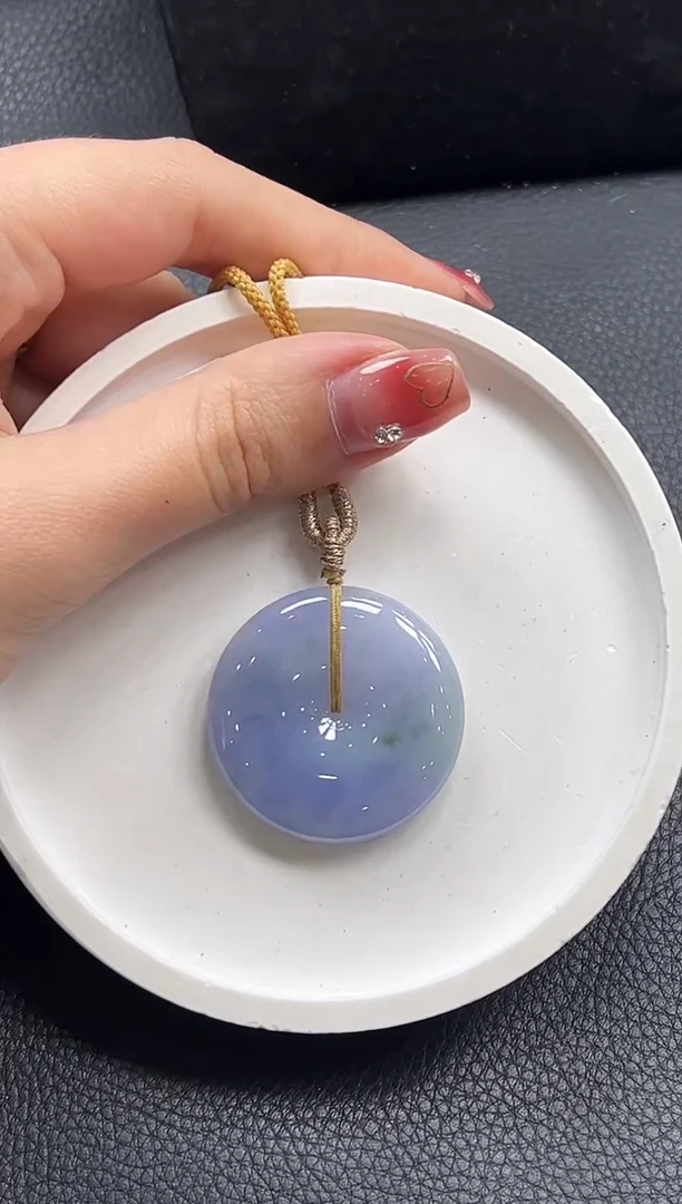 【闪购商品】翡翠颈饰未镶嵌紫平安扣