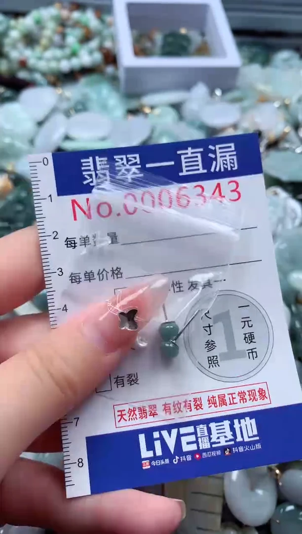 翡翠未镶嵌吊坠(不含链)6343