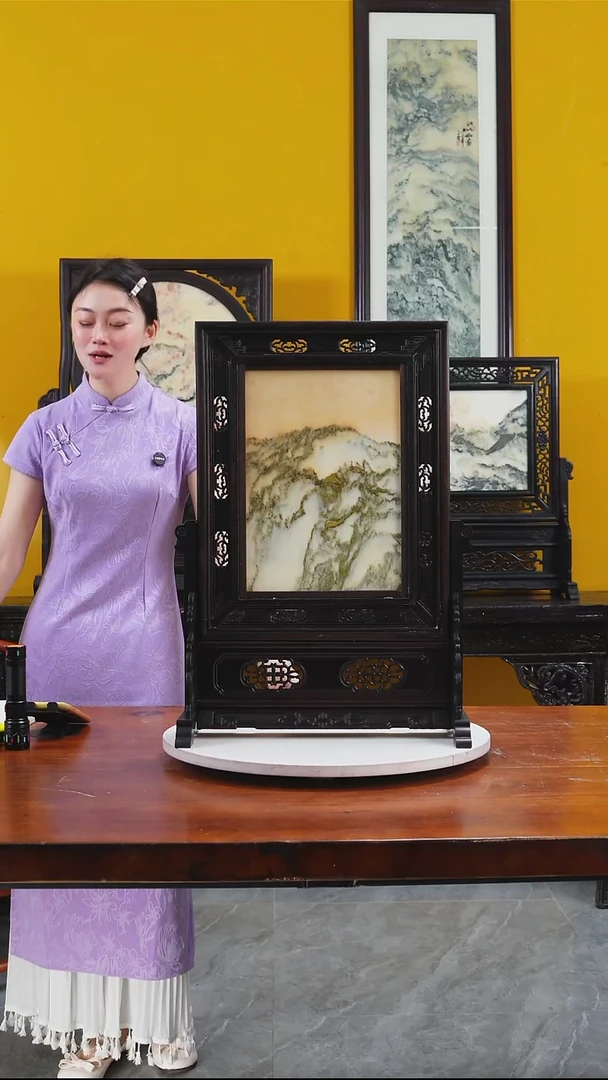 石材天然大理石画摆件