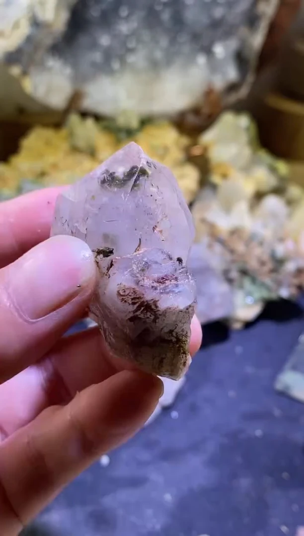 未镶嵌珠宝半成品水晶53号四川美姑超七花园水晶