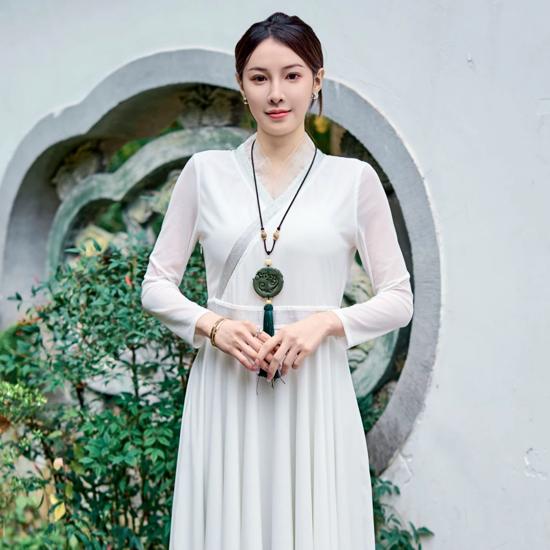 禅意基础打底禅服百搭款连衣裙中国风古风