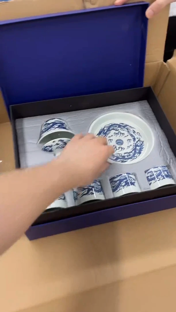 瓷片小强茶具套装