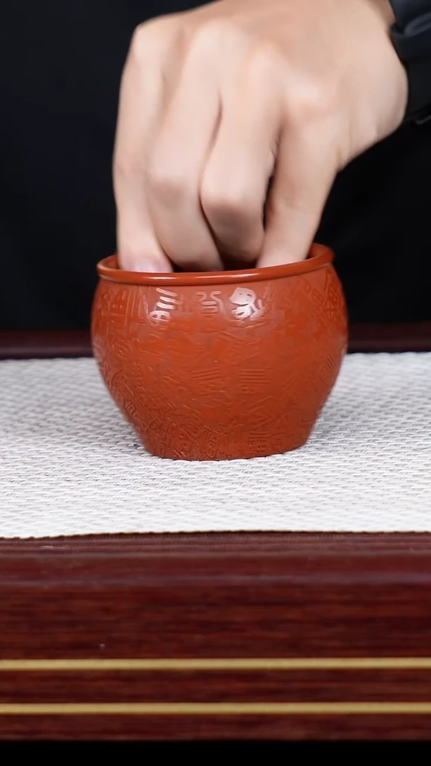 茶杯紫砂宜兴原矿紫砂 全手工制作