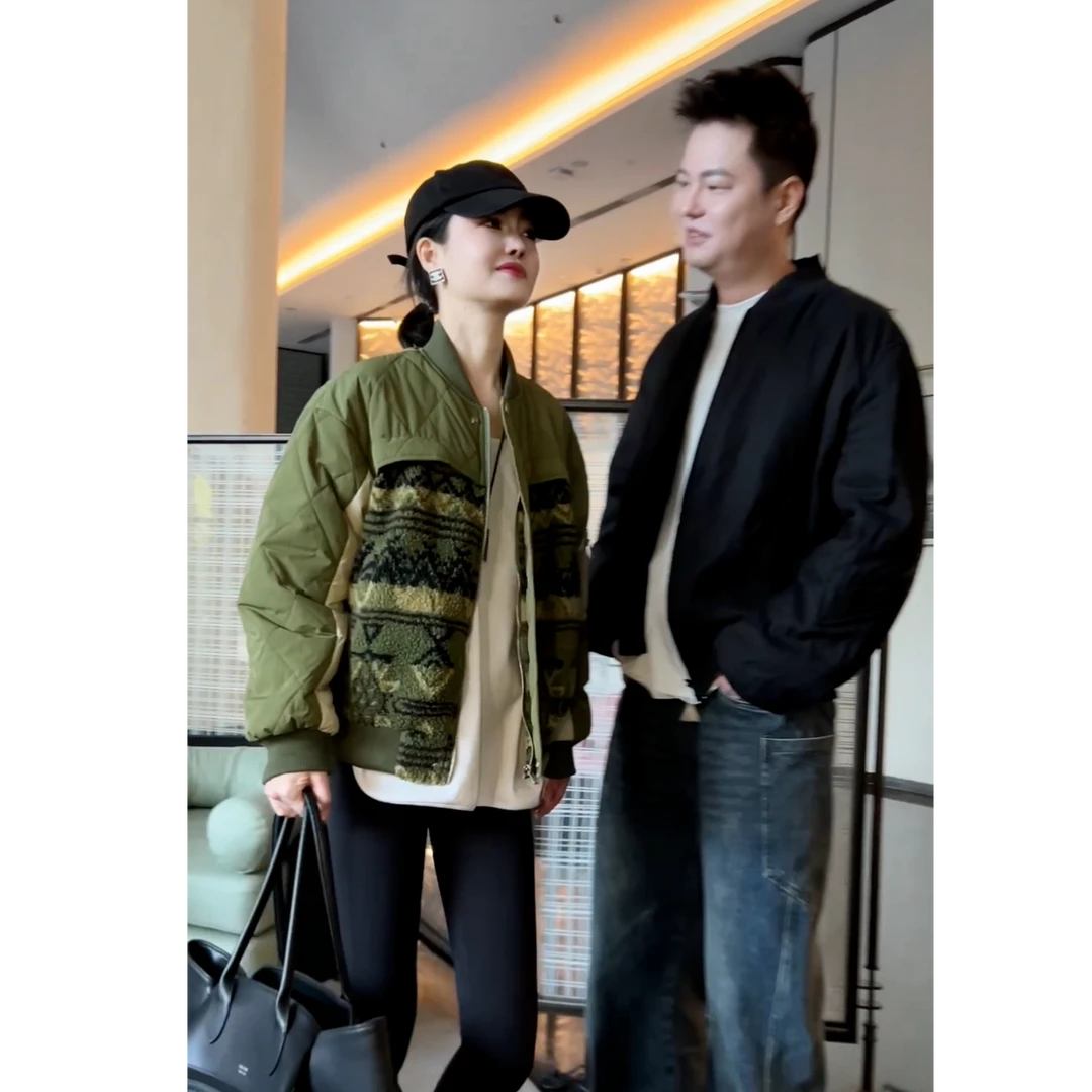 冬季新款糕毛拼接气质款时尚棉服外套G0292