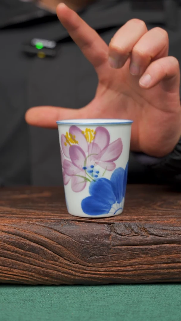 【闪购商品】瓷片2景德镇杯釉下手工手绘瓷器