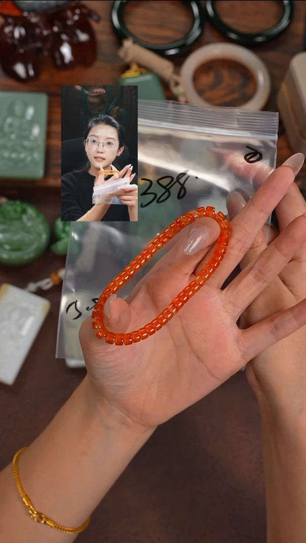 未镶嵌手串玛瑙/玉髓青*若雨臣品质回血
