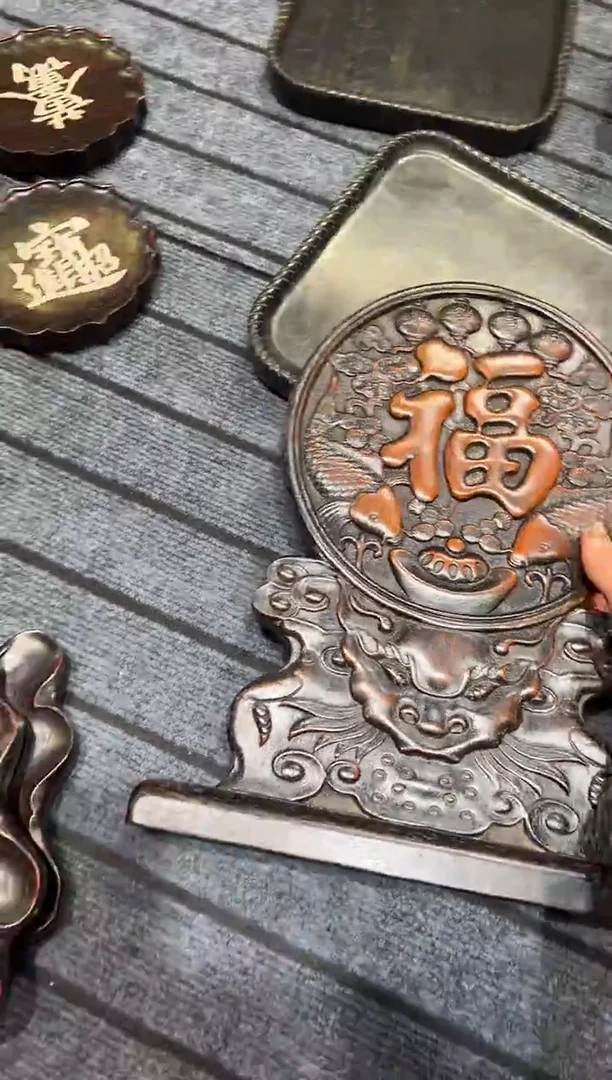 木紫檀雕刻一物一拍