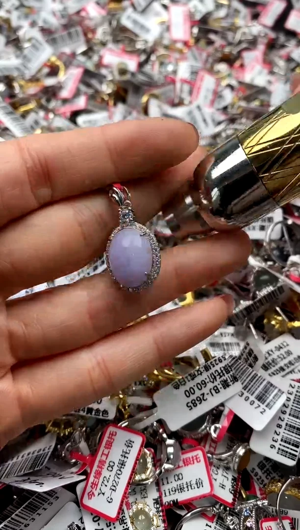 【闪购商品】翡翠戒指银S925镶嵌44444444    3