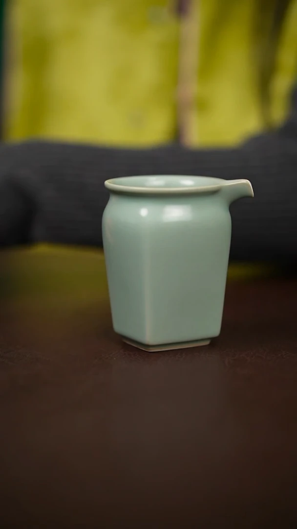 仿古四方公道杯不完美无底款简装